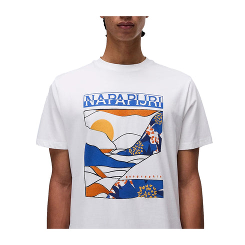 Napapijri T-shirt T-shirt Uomo Valdor stampa multicolore XXS P25 - NAPAPIJRINP0A4IE6 - 206 - XXS - Francavilla Moda